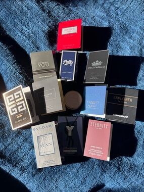 Are New Large Lot Men’s Luxury Fragrance Cologne Perfume Samples Bvlgari Versace